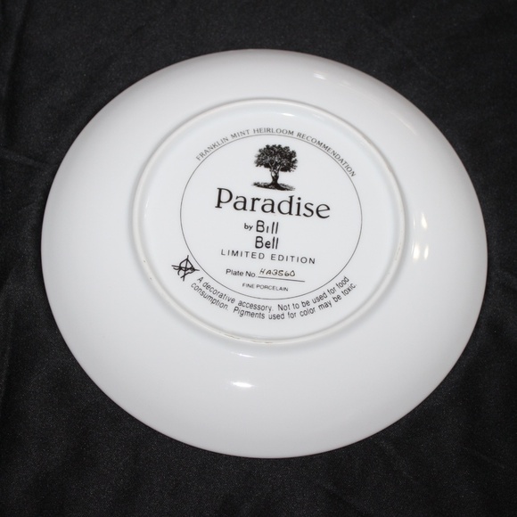 Bill Bell Paradise Franklin Mint Plates 1 of 4 - Picture 3 of 7